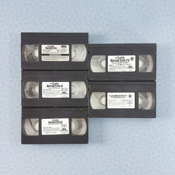 The Land Before Time VHS Lot (1-5) + Original – 90s Dinosaur Movie Collection - Picture 10 of 10